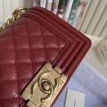 「#10232」Chanel Red Ribbed Gold Buckle Hot Mom Bag 67085 20cm 「#10232」Chanel Red Ribbed Gold Buckle Hot Mom Bag 67085 20cm