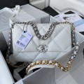 「#10236」Chanel Silver Chain Ohanel Autumn/Winter 19 Bag AS1161 30cm 「#10236」Chanel Silver Chain Ohanel Autumn/Winter 19 Bag AS1161 30cm