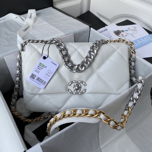 「#10236」Chanel Silver Chain Ohanel Autumn/Winter 19 Bag AS1161 30cm 「#10236」Chanel Silver Chain Ohanel Autumn/Winter 19 Bag AS1161 30cm