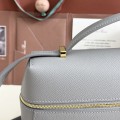「#7149」Loro pian Extra bag L27 gold buckle - FAN4043 - 16cm*27 cm*10cm - pearl gray 「#7149」Loro pian Extra bag L27 gold buckle - FAN4043 - 16cm*27 cm*10cm - pearl gray