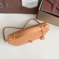 「#7151」Loro pian Extra bag L27 gold buckle - FAN4043 - 16cm*27 cm*10cm - cinnamon orange