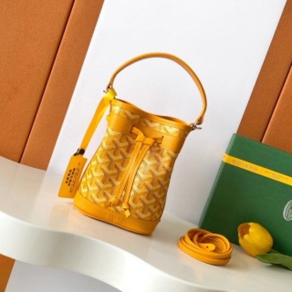 「#6048」Goyard - Yellow - 8033mini - 12X10X17.5( CM )