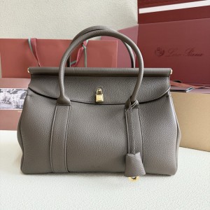 「#7165」Loro pian  Loom L32 gold buckle -  FAN9610 - 33cm✖️23cm✖️18CM - Sicilian pepper color