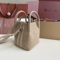 「#7178」Loro pian Bale -FAP3122 - 13cm*13cm*16cm - taupe 「#7178」Loro pian Bale -FAP3122 - 13cm*13cm*16cm - taupe