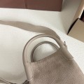 「#7178」Loro pian Bale -FAP3122 - 13cm*13cm*16cm - taupe 「#7178」Loro pian Bale -FAP3122 - 13cm*13cm*16cm - taupe