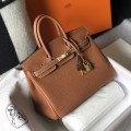 「#4151」 Hermès Golden Brown Gold Buckle Birkin Bag 30cm