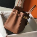 「#4151」 Hermès Golden Brown Gold Buckle Birkin Bag 30cm