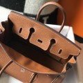 「#4151」 Hermès Golden Brown Gold Buckle Birkin Bag 30cm