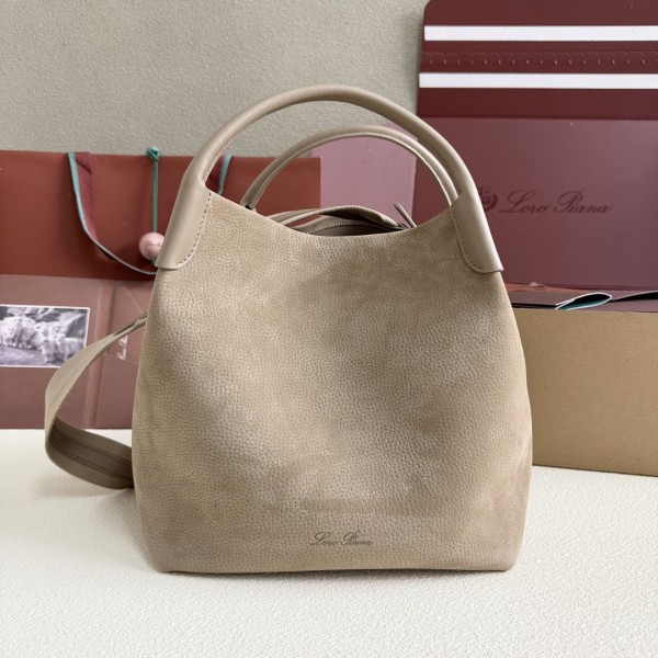 「#7182」Loro pian Bale -FAP6657 - 28cm*36cm*22cm -taupe 「#7182」Loro pian Bale -FAP6657 - 28cm*36cm*22cm -taupe