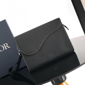 「#2073」 dior 2ADCA540YKK  Pure Black 26 x 20.5 x 6.5cm