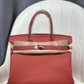 「#4154」 Hermès Red Ostrich Gold Buckle Birkin Bag 30cm 「#4154」 Hermès Red Ostrich Gold Buckle Birkin Bag 30cm