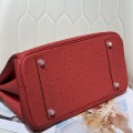 「#4154」 Hermès Red Ostrich Gold Buckle Birkin Bag 30cm 「#4154」 Hermès Red Ostrich Gold Buckle Birkin Bag 30cm