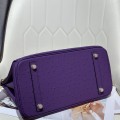 「#4156」 Hermès Purple Ostrich Gold Buckle Birkin Bag 30cm 「#4156」 Hermès Purple Ostrich Gold Buckle Birkin Bag 30cm