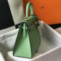 「#4018」 Hermes Avocado Green Kelly 25cm