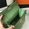 「#4018」 Hermes Avocado Green Kelly 25cm