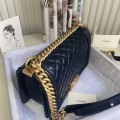 「#10240」Chanel Ribbed Gold Buckle Hot Mom Bag 67086 25cm