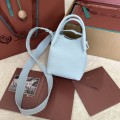 「#7193」Loro pian Bale - 16cm*14cm*23cm - Light blue beauty color 「#7193」Loro pian Bale - 16cm*14cm*23cm - Light blue beauty color