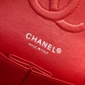 「#10248」Chanel 2018 Big V Red Silver Chain 25cm AS8023