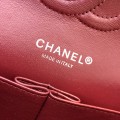 「#10249」Chanel 2018 Big V Red Ball Silver Chain 25cm AS8023