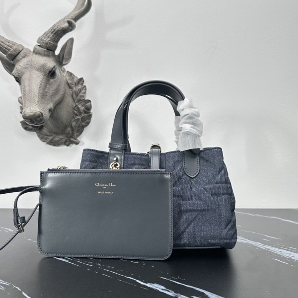 「#2081」 dior 1163   Navy blue 28.5×19×21.5cm