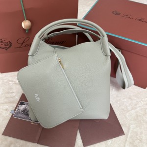 「#7214」Loro pian Bale - 24cm*20cm*27CM -  Dried Tarragon Green