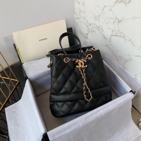「#10275」Chanel children's bags 2019 new small bucket drawstring chain crossbody bag AS0768 20cm 「#10275」Chanel children's bags 2019 new small bucket drawstring chain crossbody bag AS0768 20cm