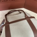 「#7220」Loro pian Ghiera Shopper - FAO7463 - 40cm*26cm*18cm - Canvas Caramel 「#7220」Loro pian Ghiera Shopper - FAO7463 - 40cm*26cm*18cm - Canvas Caramel