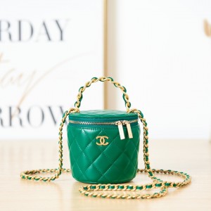 「#10280」Chanel spot 22A handmade chain handle cosmetic bucket bag AS2873 10.5*11.5*10.5cm