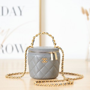 「#10281」Chanel spot 22A handmade chain handle cosmetic bucket bag AS2873 10.5*11.5*10.5cm