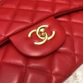 「#10284」Chanel red lambskin gold chain with gold buckle AS5212 30cm 「#10284」Chanel red lambskin gold chain with gold buckle AS5212 30cm