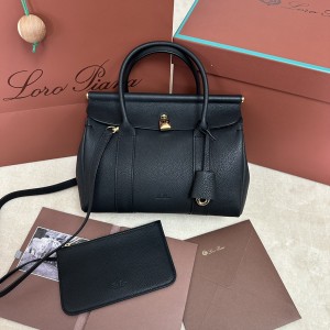 「#7224」Loro pian Loom L25 - 25cm*18cm*12.5cm- black lychee pattern