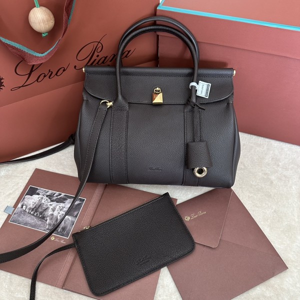 「#7232」Loro pian Loom L25 - 25cm*18cm*12.5cm- coffee color 「#7232」Loro pian Loom L25 - 25cm*18cm*12.5cm- coffee color