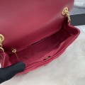 「#10292」Chanel 22/23 Early Spring Resort Collection French Red Velvet AS3451 24cm