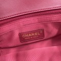 「#10292」Chanel 22/23 Early Spring Resort Collection French Red Velvet AS3451 24cm