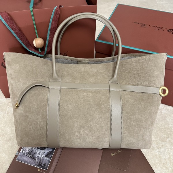 「#7242」Loro pian Ghiera Shopper - 40cm*26cm*18cm- taupe 「#7242」Loro pian Ghiera Shopper - 40cm*26cm*18cm- taupe