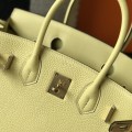 「#4019」 Hermes Chick Yellow Gold Buckle Birkin Bag 25cm