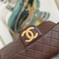 「#10305」Chanel Classic Flap Bag Gold Buckle Gold Chain A88 30*21*8cm