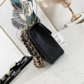 「#10307」Chanel Classic Flap Bag Gold Buckle Gold Chain V-Shaped Ball A88 30*21*8cm