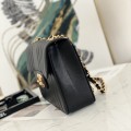 「#10308」Chanel Classic Flap Bag Gold Buckle Gold Chain Shape A88 30*21*8cm