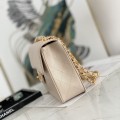 「#10310」 Chanel Classic Flap Bag Apricot Pearlescent Gold Buckle Gold Chain Shape A88 30*21*8cm