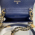 「#10318」Chanel gold coin woc mini small waste bag AP2857 0*12.3*3.2cm