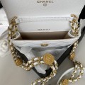 「#10319」Chanel gold coin woc mini small waste bag AP2857 0*12.3*3.2cm