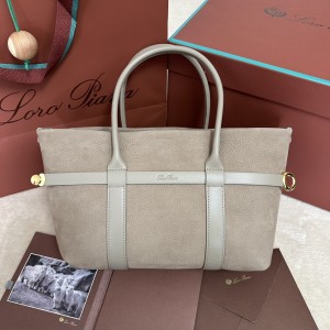 「#7250」Loro pian Ghiera Shopper - FAO7473 - 28 x 19 x 12cm - Smoky Taupe