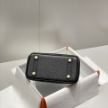 「#4164」 Hermès black gold buckle mini platinum bag 20cm