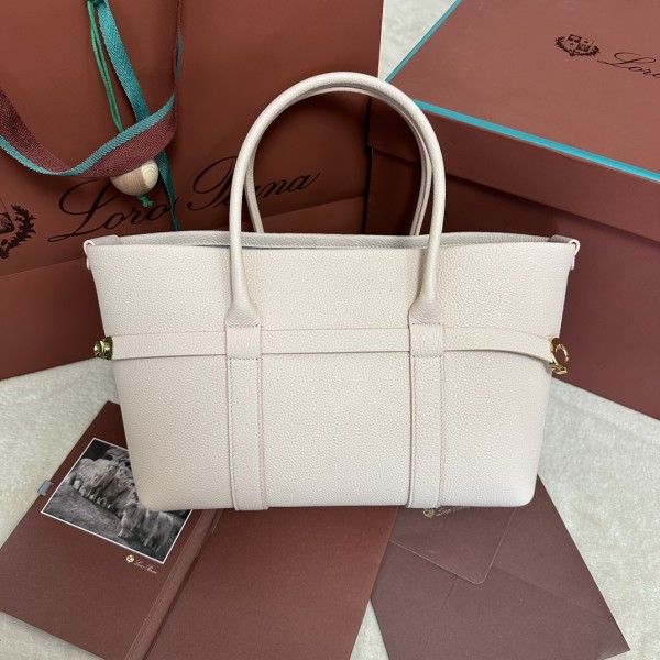 「#7256」Loro pian Ghiera Shopper - FAO7473 - 28 x 19 x 12cm - cream honey color 「#7256」Loro pian Ghiera Shopper - FAO7473 - 28 x 19 x 12cm - cream honey color