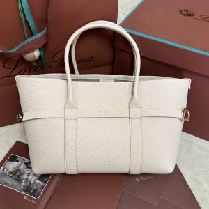 「#7256」Loro pian Ghiera Shopper - FAO7473 - 28 x 19 x 12cm - cream honey color