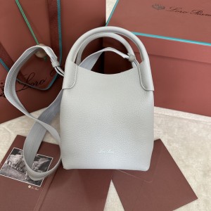 「#7271」Loro pian Bale - 17cm*17cm*21cm - light stone gray