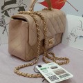 「#10323」Chanel Mini CF handle handbag milk tea color AS2432 20*12*6cm