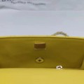 「#10326」Chanel Mini CF handle handbag sheepskin yellow AS2432 20*12*6cm