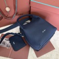 「#7275」Loro pian Bale - 17cm*17cm*21cm -midnight blue